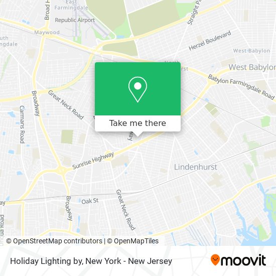 Holiday Lighting by map