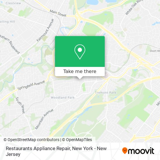 Mapa de Restaurants Appliance Repair