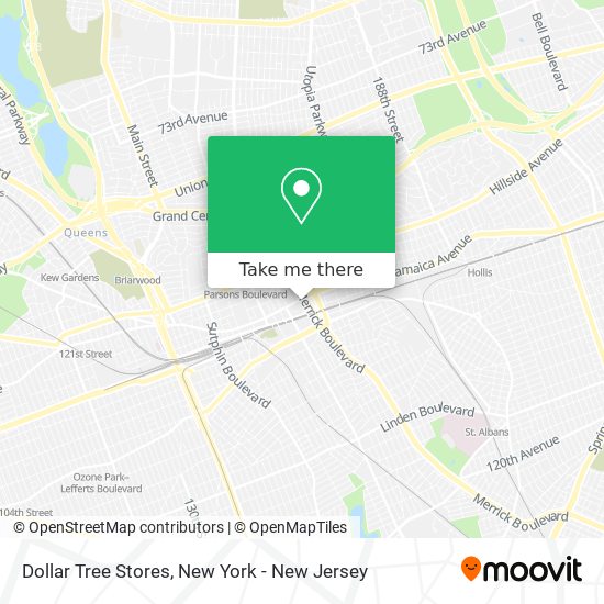 Mapa de Dollar Tree Stores