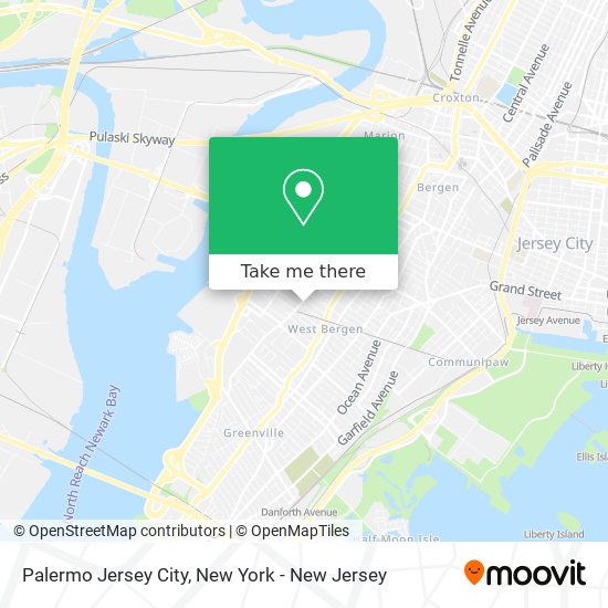Mapa de Palermo Jersey City