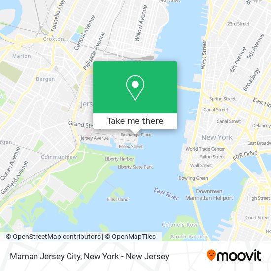 Mapa de Maman Jersey City