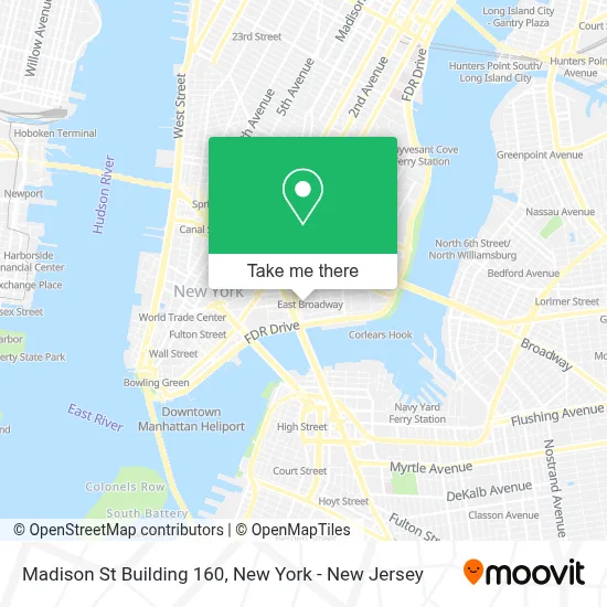 Madison St Building 160 map