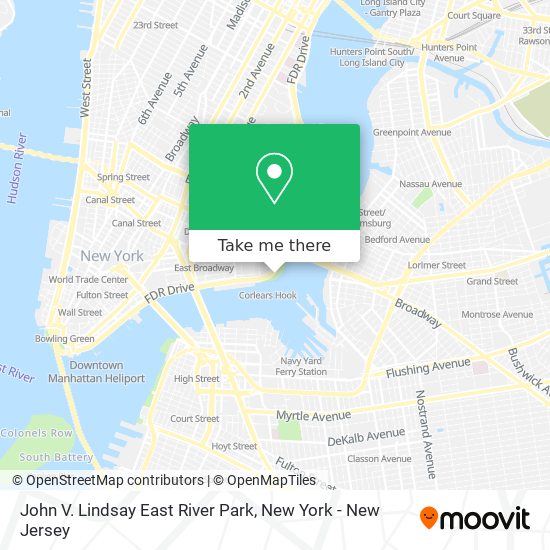 Mapa de John V. Lindsay East River Park