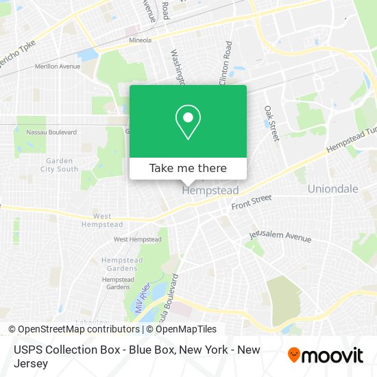 Mapa de USPS Collection Box - Blue Box