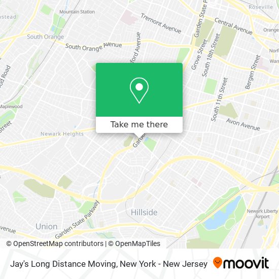 Mapa de Jay's Long Distance Moving