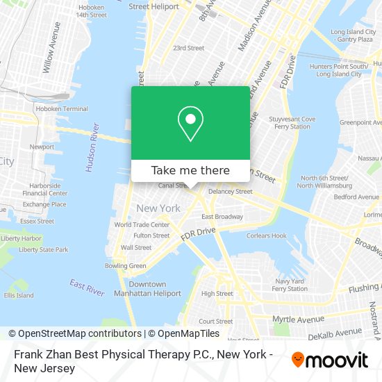 Frank Zhan Best Physical Therapy P.C. map
