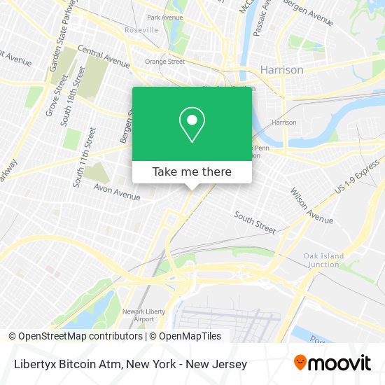 Mapa de Libertyx Bitcoin Atm