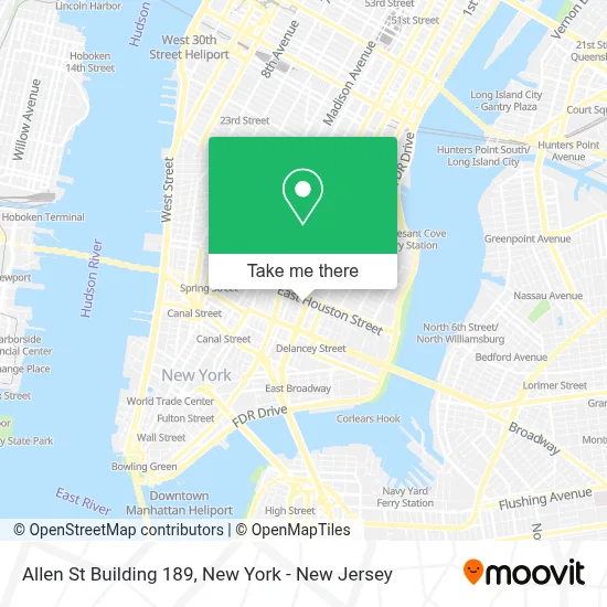 Allen St Building 189 map