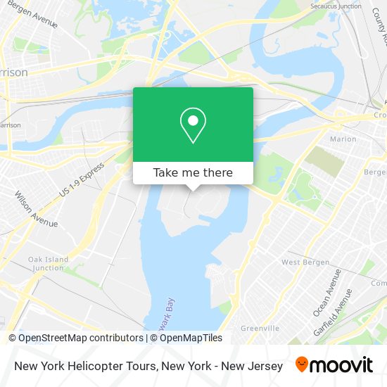 Mapa de New York Helicopter Tours