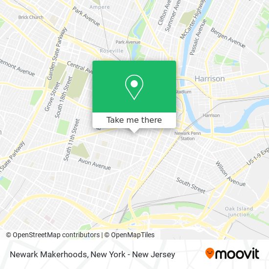 Mapa de Newark Makerhoods