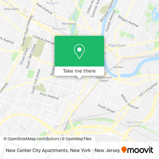 Mapa de New Center City Apartments