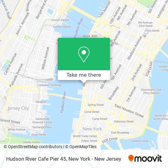 Hudson River Cafe Pier 45 map