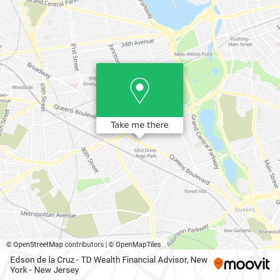 Mapa de Edson de la Cruz - TD Wealth Financial Advisor