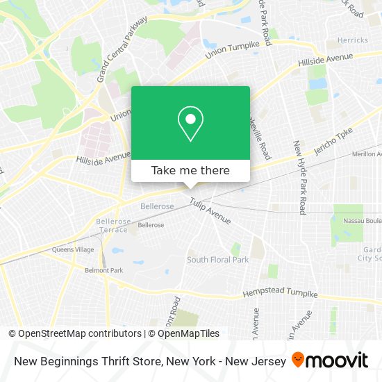 Mapa de New Beginnings Thrift Store