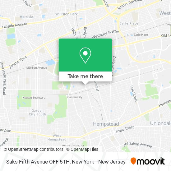 Mapa de Saks Fifth Avenue OFF 5TH