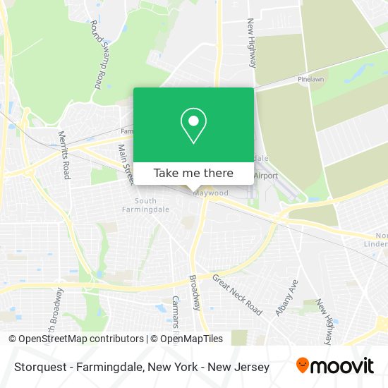 Storquest - Farmingdale map