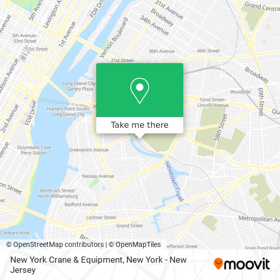 Mapa de New York Crane & Equipment