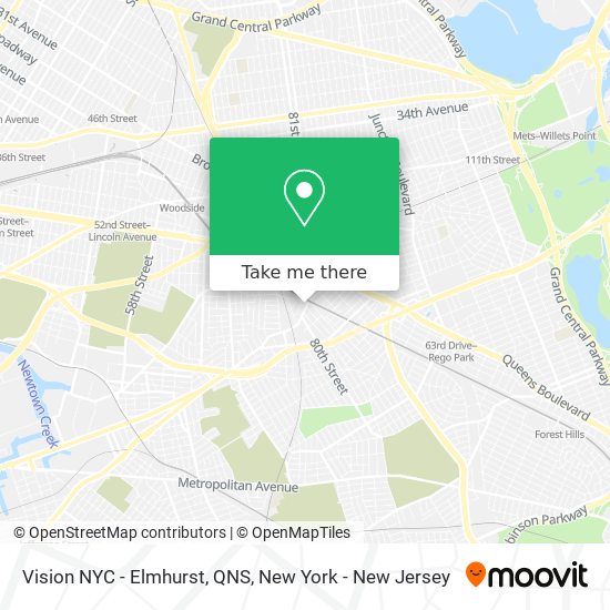 Mapa de Vision NYC - Elmhurst, QNS