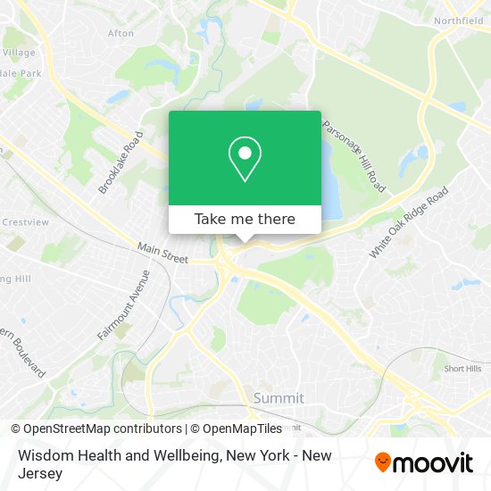 Wisdom Health and Wellbeing map