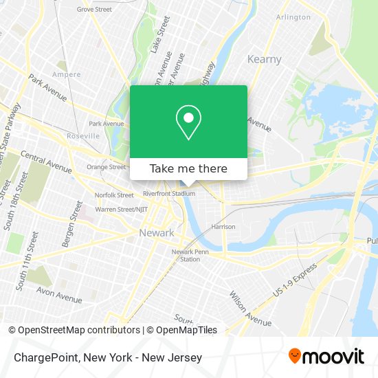 ChargePoint map