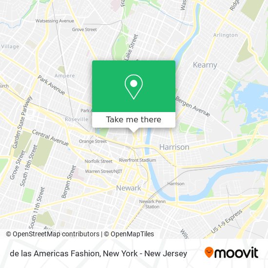 de las Americas Fashion map