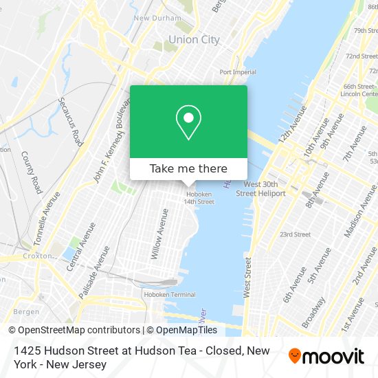 1425 Hudson Street at Hudson Tea - Closed map