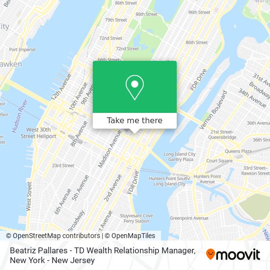 Beatriz Pallares - TD Wealth Relationship Manager map