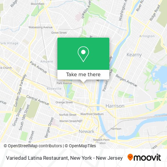 Variedad Latina Restaurant map