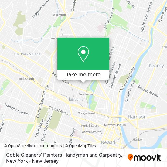 Goble Cleaners' Painters Handyman and Carpentry map