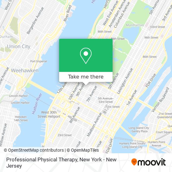 Professional Physical Therapy map