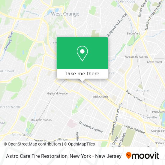 Mapa de Astro Care Fire Restoration