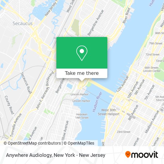 Anywhere Audiology map