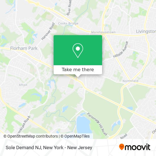 Mapa de Sole Demand NJ