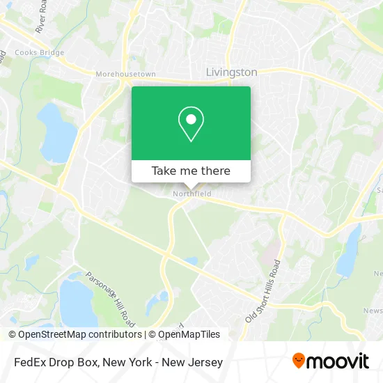 FedEx Drop Box map