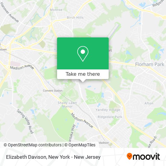 Elizabeth Davison map