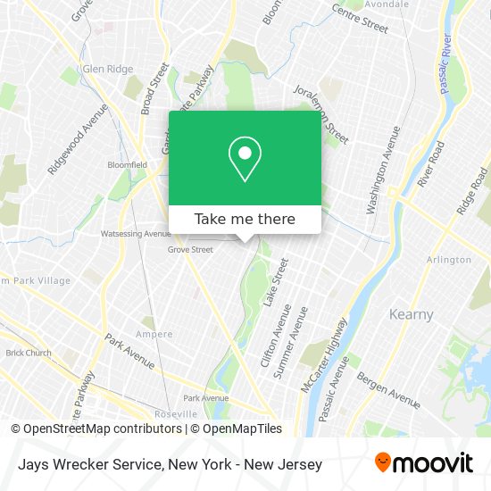 Jays Wrecker Service map