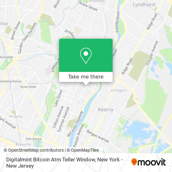 Mapa de Digitalmint Bitcoin Atm Teller Window