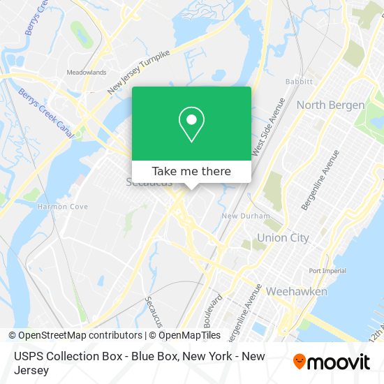 USPS Collection Box - Blue Box map