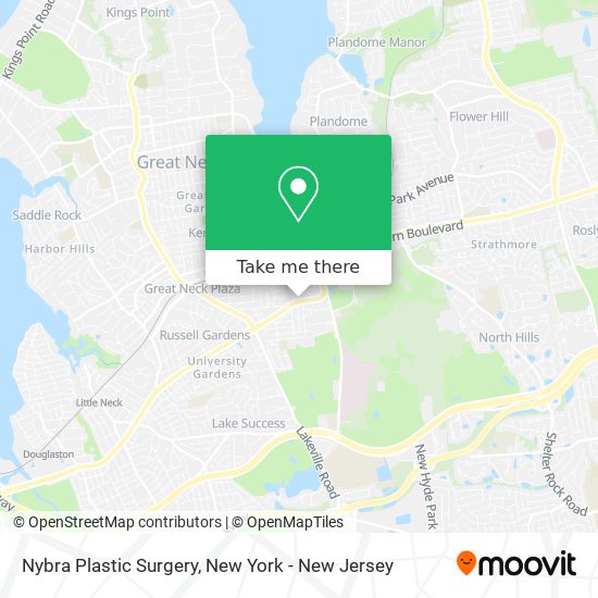 Nybra Plastic Surgery map