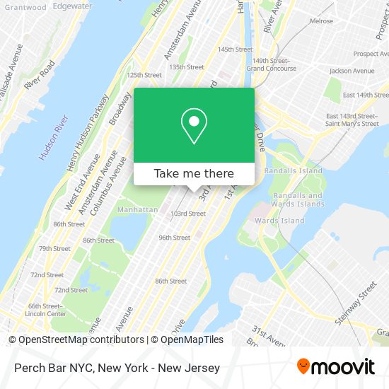 Perch Bar NYC map