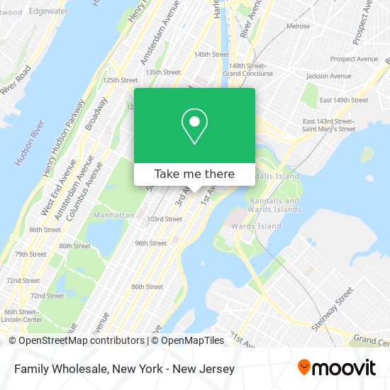 Family Wholesale map