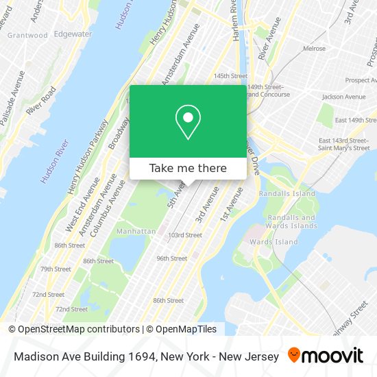 Mapa de Madison Ave Building 1694