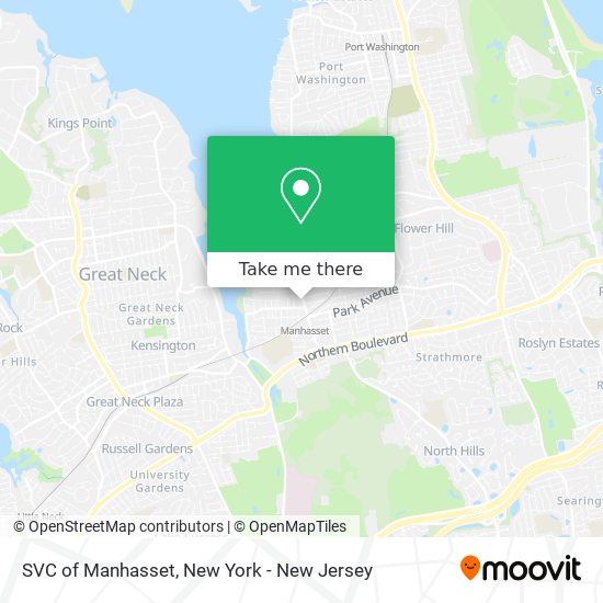 Mapa de SVC of Manhasset