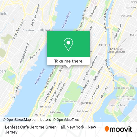 Lenfest Cafe Jerome Green Hall map