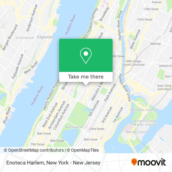 Enoteca Harlem map