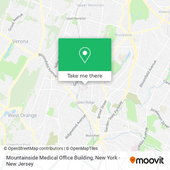 Mountainside Medical Office Building map