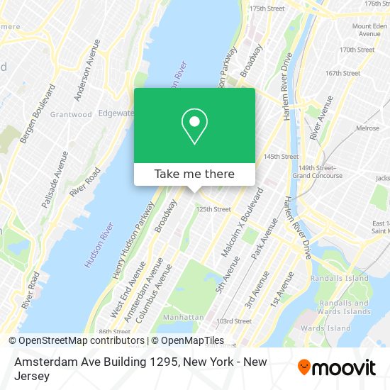 Amsterdam Ave Building 1295 map