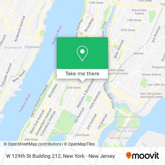 Mapa de W 129th St Building 212