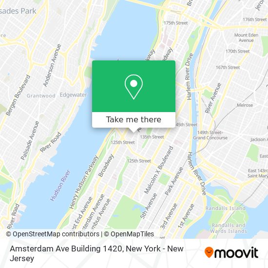 Amsterdam Ave Building 1420 map