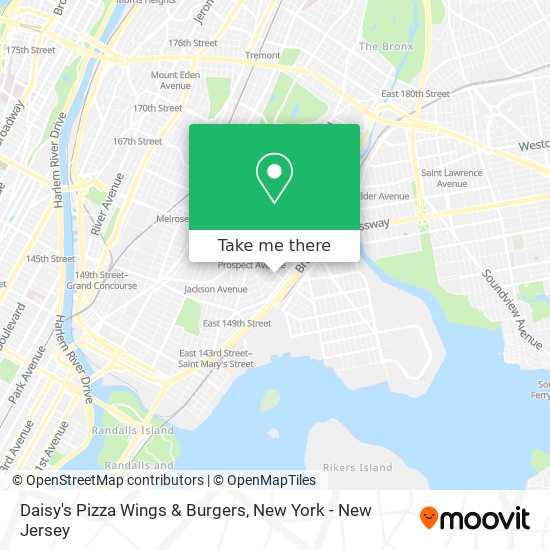 Daisy's Pizza Wings & Burgers map